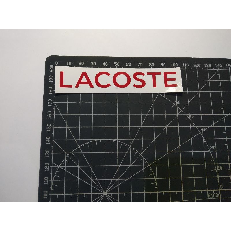 

stiker cutting lacoste