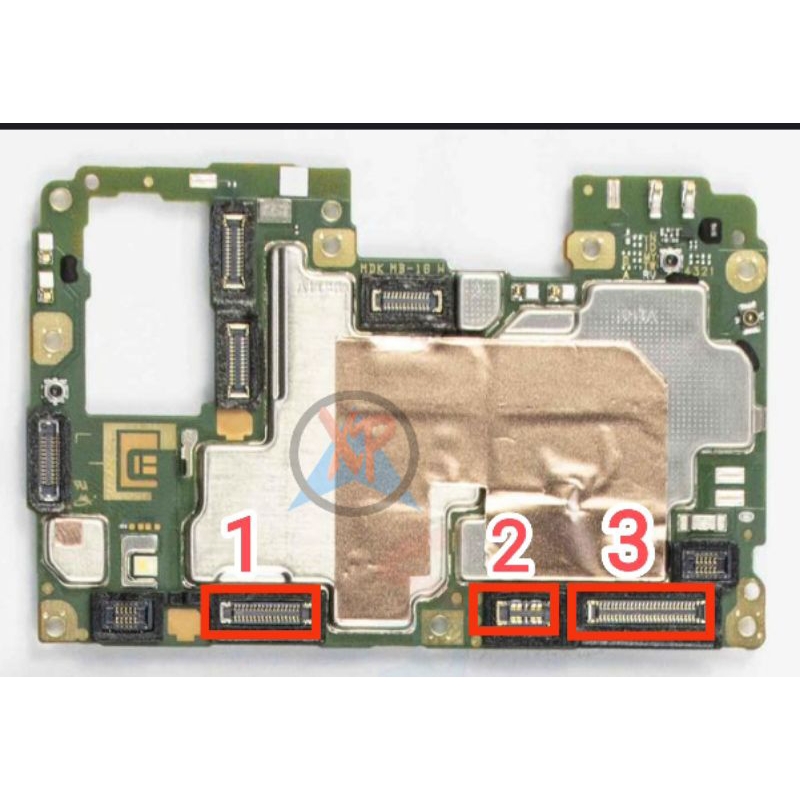 KONEKTOR LCD VIVO Y12 Y15 FPC ON BOARD