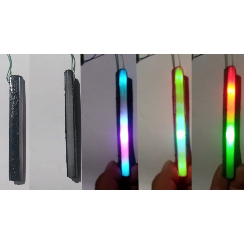 rgb lampu 6 - 8.volt untuk variasi kaca depan atau belakang miniatur bus.truk. dll.