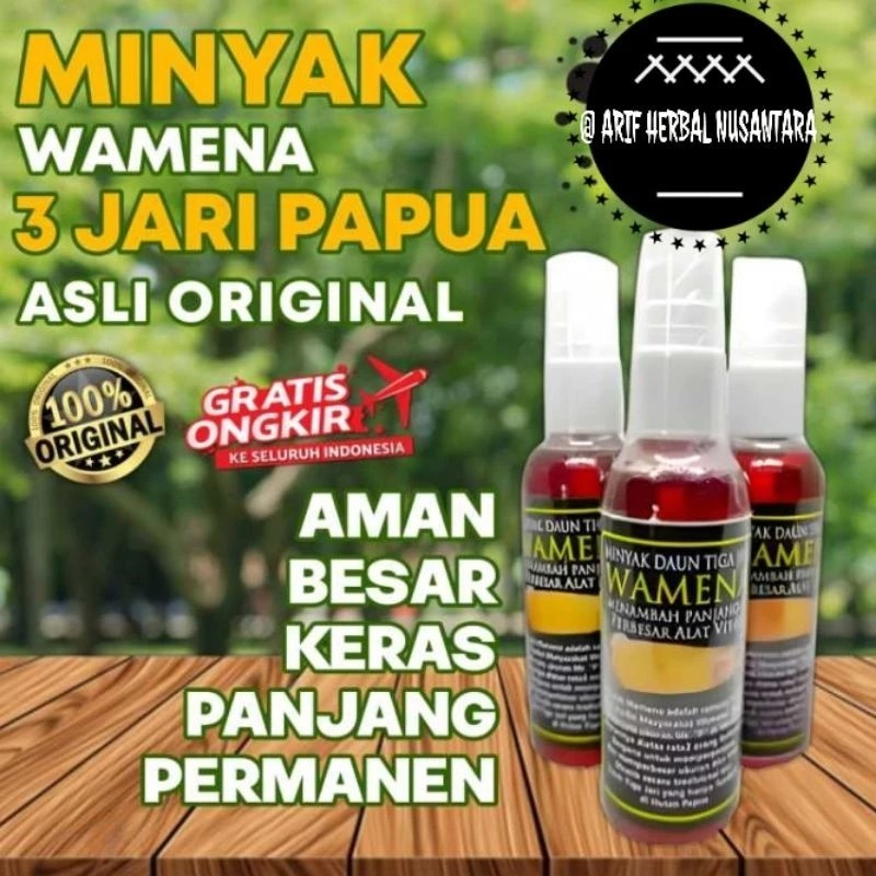 Minyak WAMENA bpom daun tiga jari ORIGINAL Pembesarpenis ampuh BPOM PembesarMR p Obat pembesar BPOM