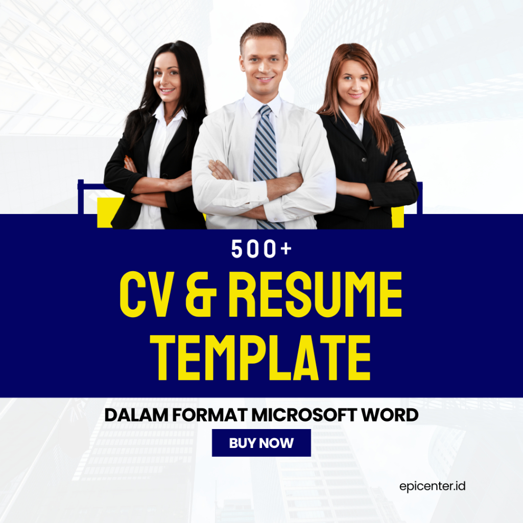 500+ Template CV Resume Curiculum Vitae Template Lamaran Kerja format Word