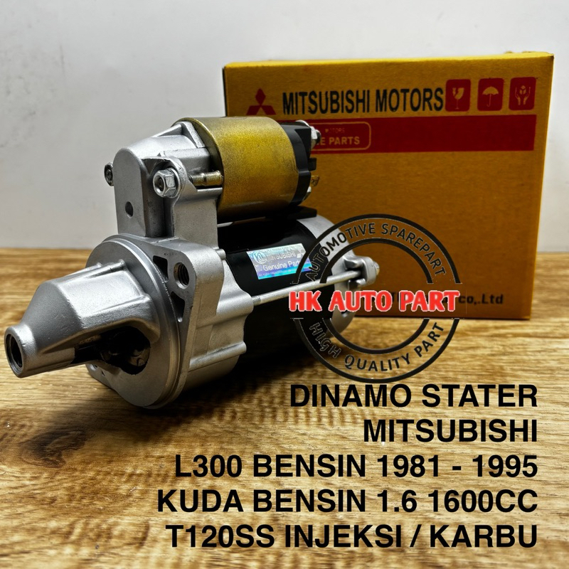 DINAMO STARTER GIGI 9 T9 12V KUDA BENSIN 1.6 97 - 06 / L300 BENSIN 1981 - 1995 / COLT T120SS INJEKSI