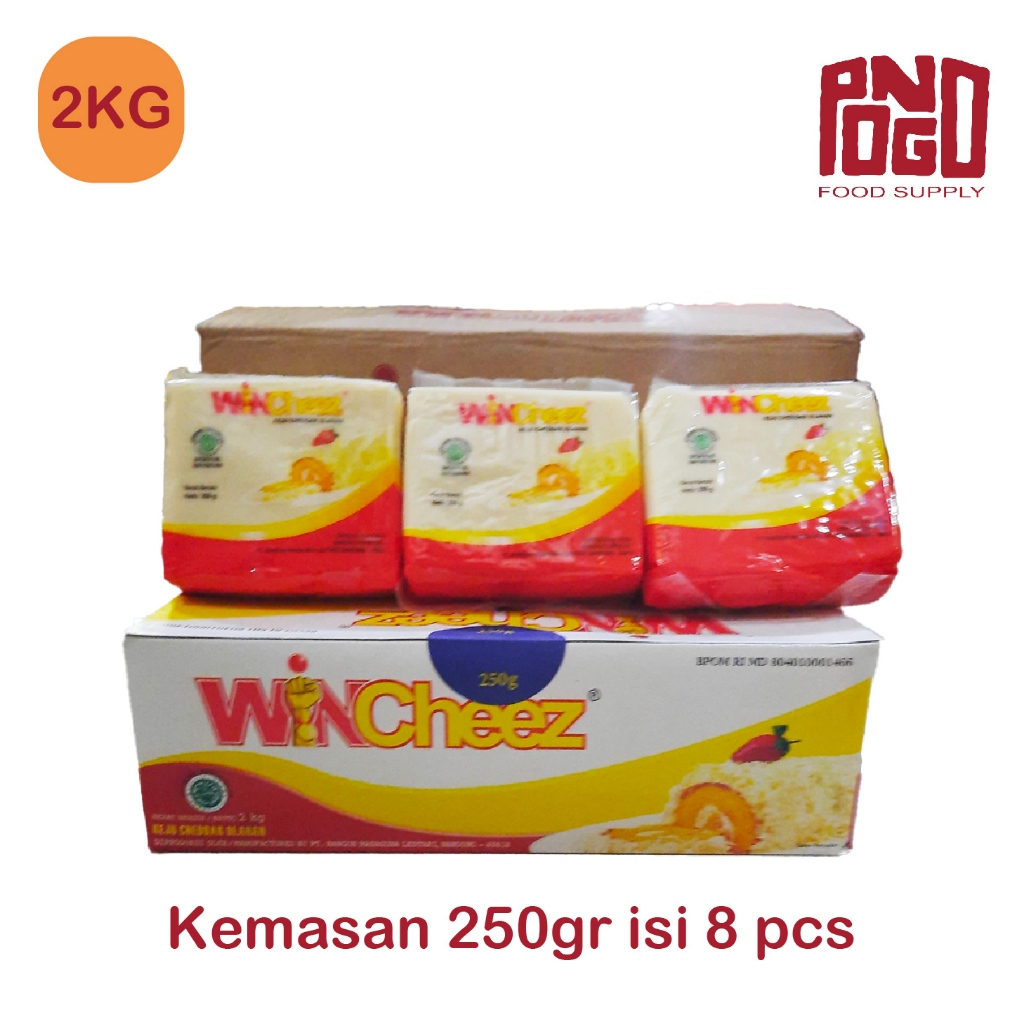 

Keju Wincheez 2kg Kemasan 250gr | Keju Cheddar Wincheez