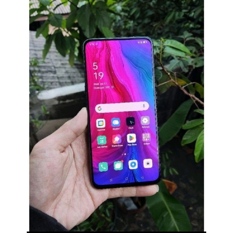 oppo reno 1 sirip hiu ram 6/256 mulus normal second bergaransi siap pakai resmi oppo indonesia