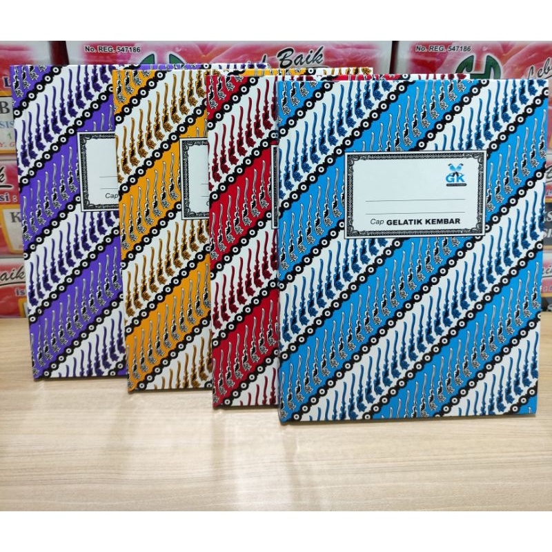 

Buku hardcover batik ukuran kwarto 50 lembar