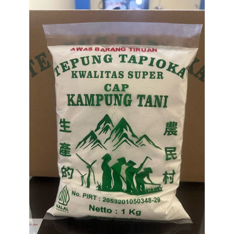 

TEPUNG TAPIOKA SAGU TANI CAP KAMPUNG TANI KUALITAS SUPER 1 KG