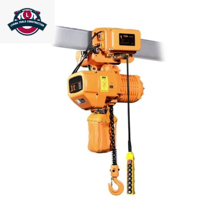 ELECTRIC CHAIN HOIST / CHAIN BLOCK ELEKTRIK 1 TON 6 METER