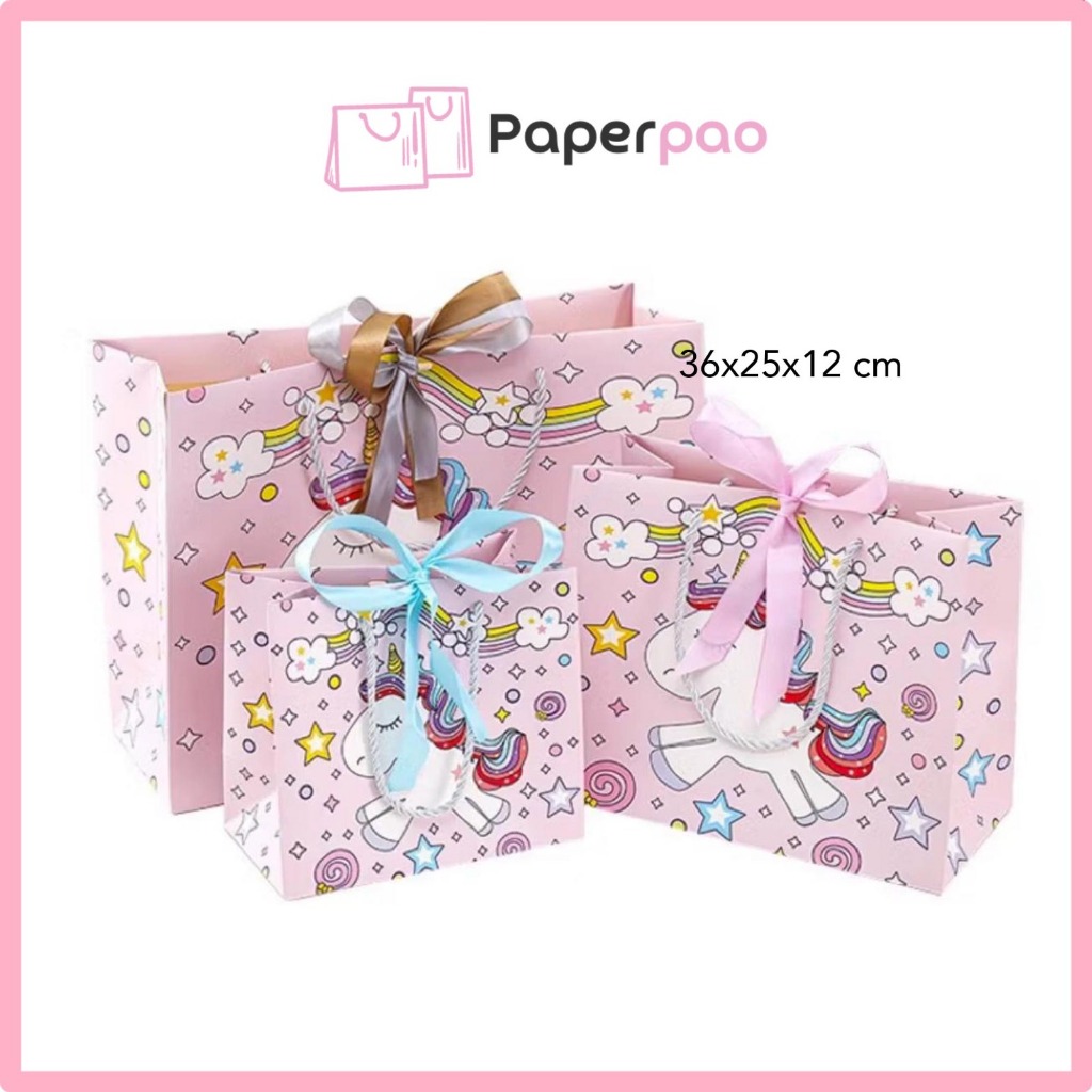 

PAPERPAO - BIRTHDAY PAPERBAG UNICORN Kantong murah Paper Bag karakter Paperbag impor bungkus kado