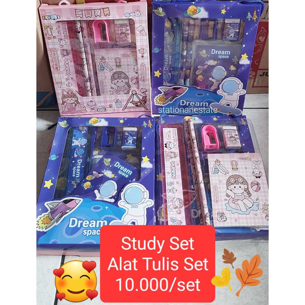 

Study Set Alat Tulis Set Kado Ulangtahun Hampers Anak Lucu Astronot Lovely Girl (ss2018)