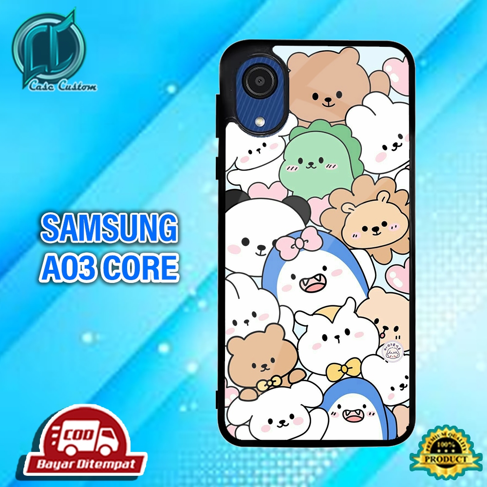 Case SAMSUNG A03 CORE Bisa Untuk Semua Type hp Juga _Terbaru Case Kilau _Case Custom_Hardcase 2D Glo
