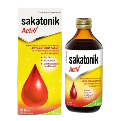 SAKATONIK ACTIV SIRUP MULTIVITAMIN ZAT BESI UNTUK ANEMIA ASAM FOLAT B COMPLEX
