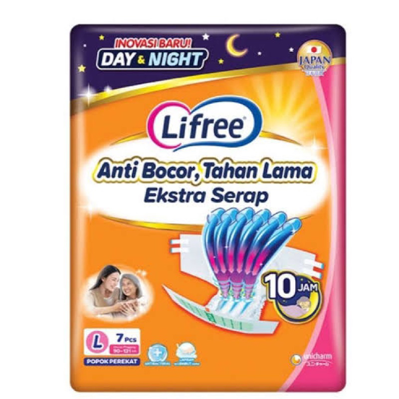 lifree popok lansia/dewasa size L 7PCS
