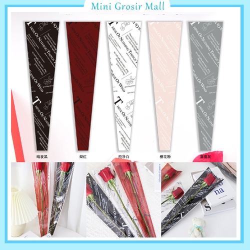 

PLastik buket bunga single flower instan kertas buket bunga SF24