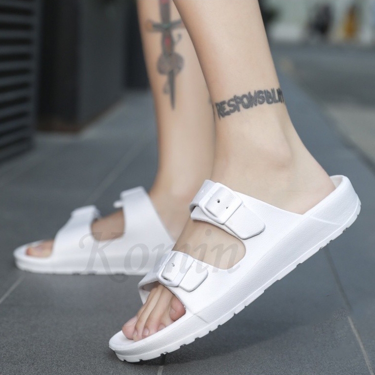 Sandal Slip On Sendal Polos Bahan Lembut Sandal Karet Wanita Sandal Wanita  Korean Style