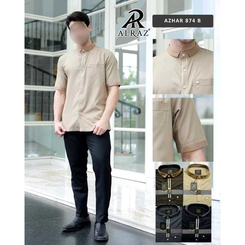 Alraz Azhar Baju Koko Lengan Pendek