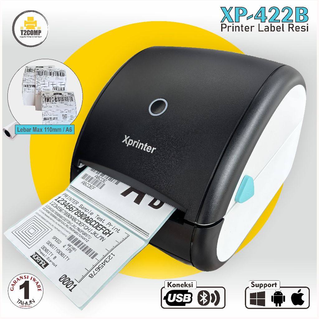 Printer Thermal Label Barcode A6 Usb XP 422B 100MM / Printer Resi / XP-422B