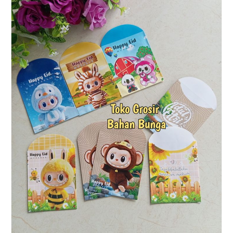 

50 Lembar Amplop THR Viral - Amplop Lebaran Unik 2025 - Amplop Lebaran Labubu Series