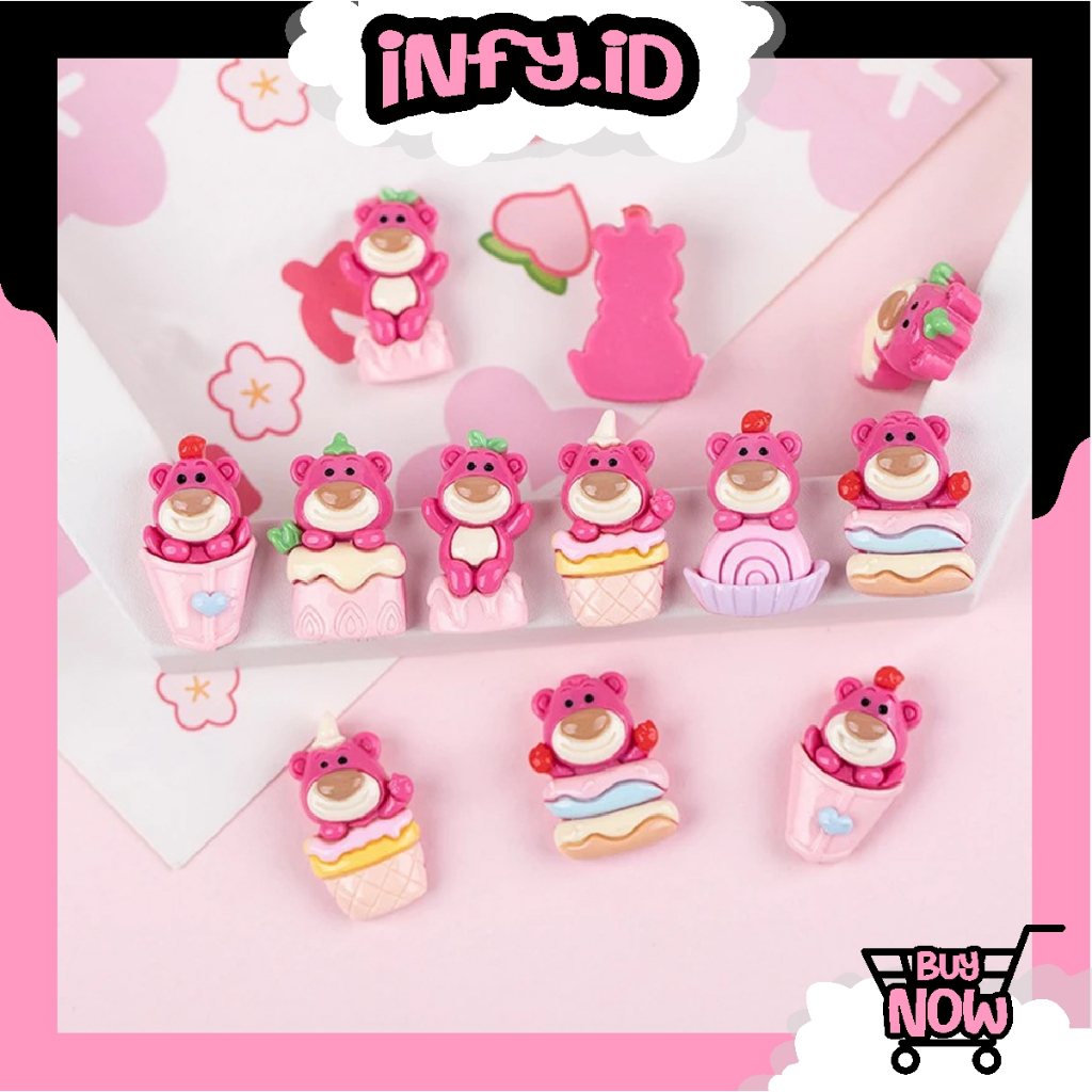 

INFY - 1Pcs DIY CUTE MINI CARTOON 3D LOTSO Stiker Glossy Free Resin Aksesoris Hiasan Deco Sticker DIY Lucu R1193