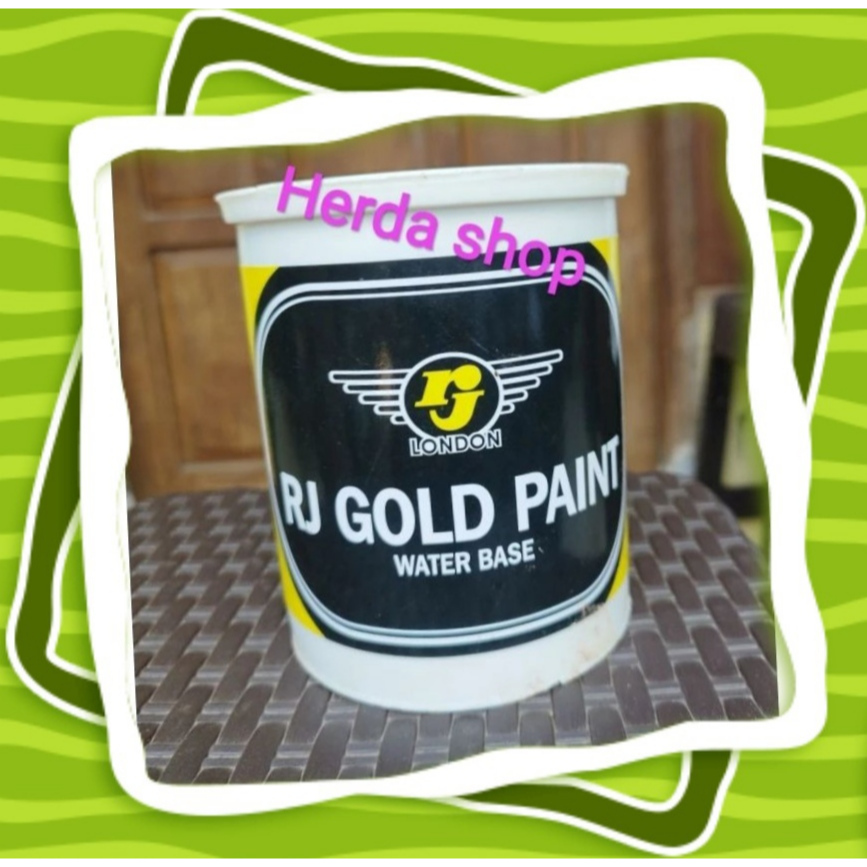 GOLD PAINT 800 gram RJ LONDON cat, emas gold