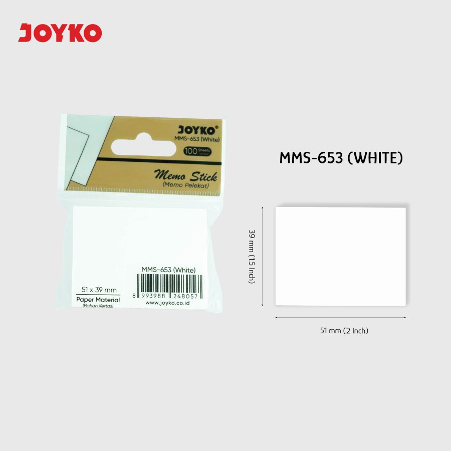 

MEMO STICK ( MEMO PEREKAT ) JOYKO MMS-653 ( WHITE )