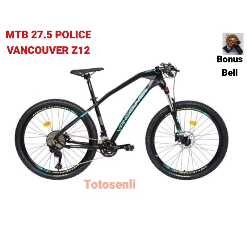 SEPEDA GUNUNG MTB 27.5 POLICE VANCOUVER Z12 FRAME ALLOY 2x12speed