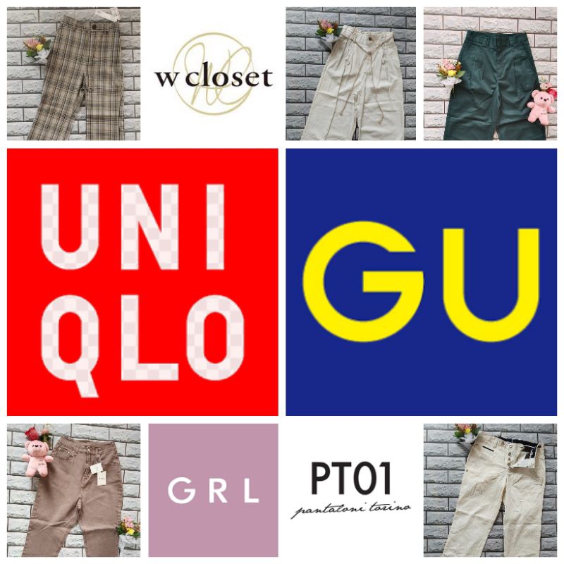NEW Celana Panjang Uniqlo GU GRL WCloset