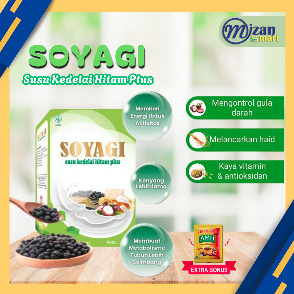 

SOYAGI Susu Kedelai Hitam Plus Herba Bariklana