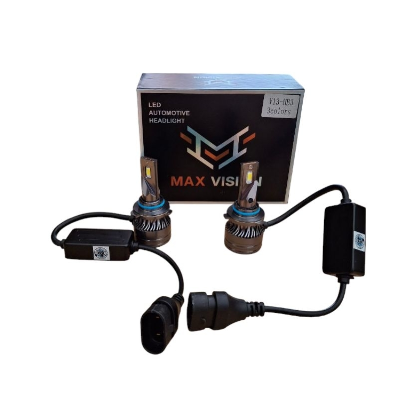 Lampu mobil led hb3 3 warna max vision headlight led hb3 max vision 3 warna