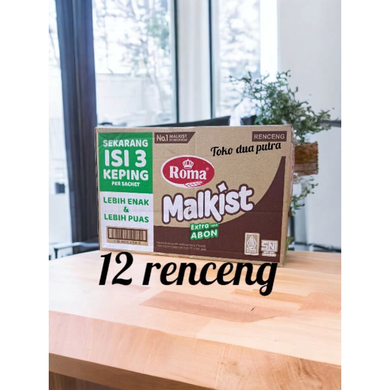 

Roma Malkist Abon Renceng 1 karton isi 12 renceng @10sachet / Biskuit Malkist Abon Sachet