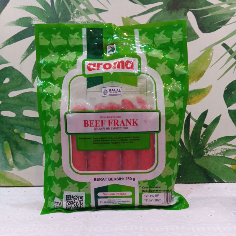 

Aroma Beef Frank/ Sosis Daging Sapi 250gr