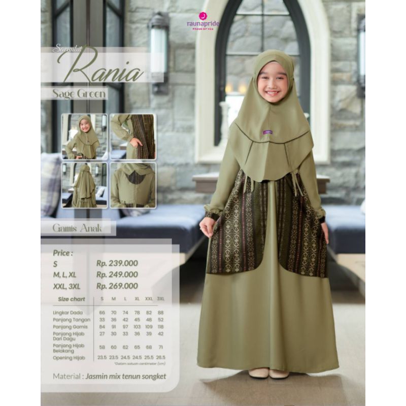 Gamis Anak Raunapride Sarimbit Rania