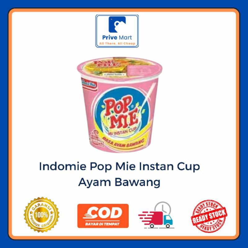 

Pop Mie Mi Instan Cup Ayam Bawang 75g Prive Mart