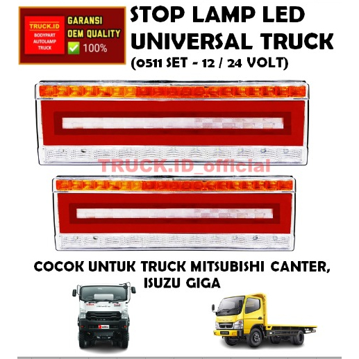 1SET LAMPU REM STOP STOP LAMP VARIASI TRUK FUSO FIGHTER CANTER ISUZU GIGA 24 VOLT *0511