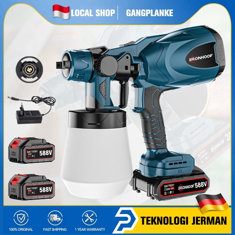 IRONHOOF 800ML Electric Spray Gun 850W spray gan 588V Kompresor Listrik Alat Semprot Cat