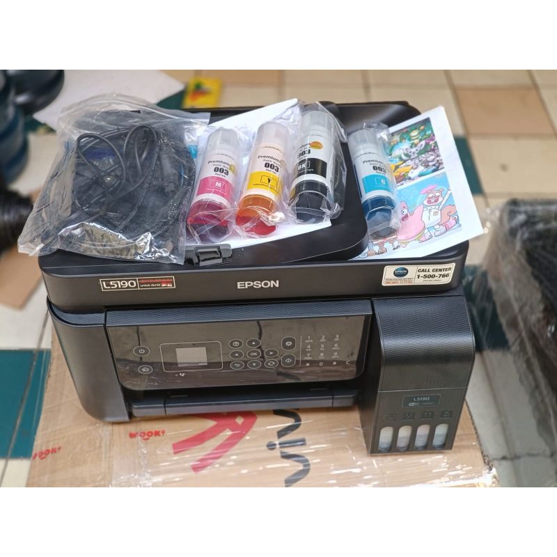 Printer Epson L5190 Wifi All In One Ink Tank Printer Wiht ADF