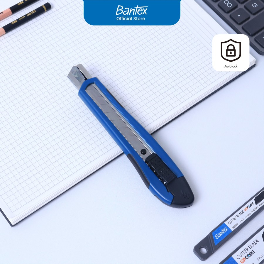

Bantex Cutter Besar Pisau Pemotong Kertas Baja SK5 AutoLock # BD5301