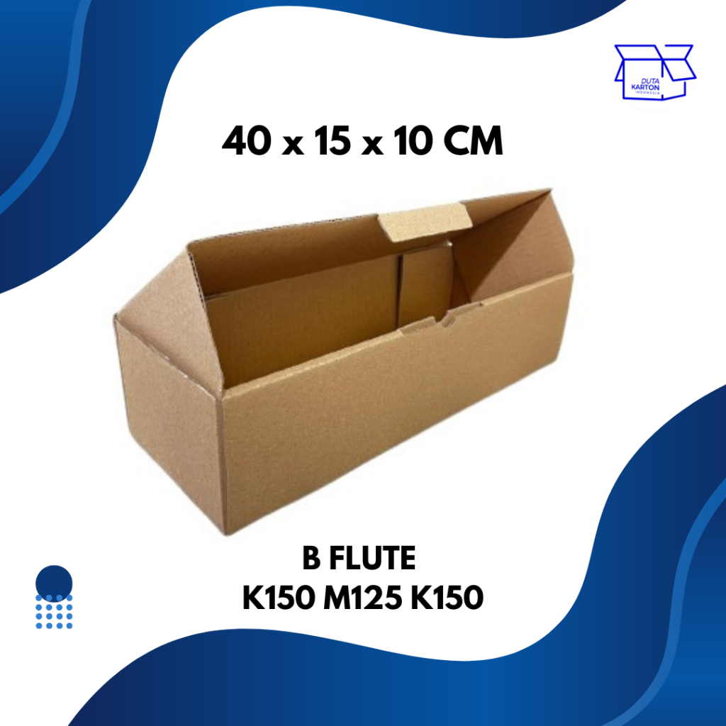 

40X15X10 KARDUS PACKING DIECUT (Min Order 5 pc)