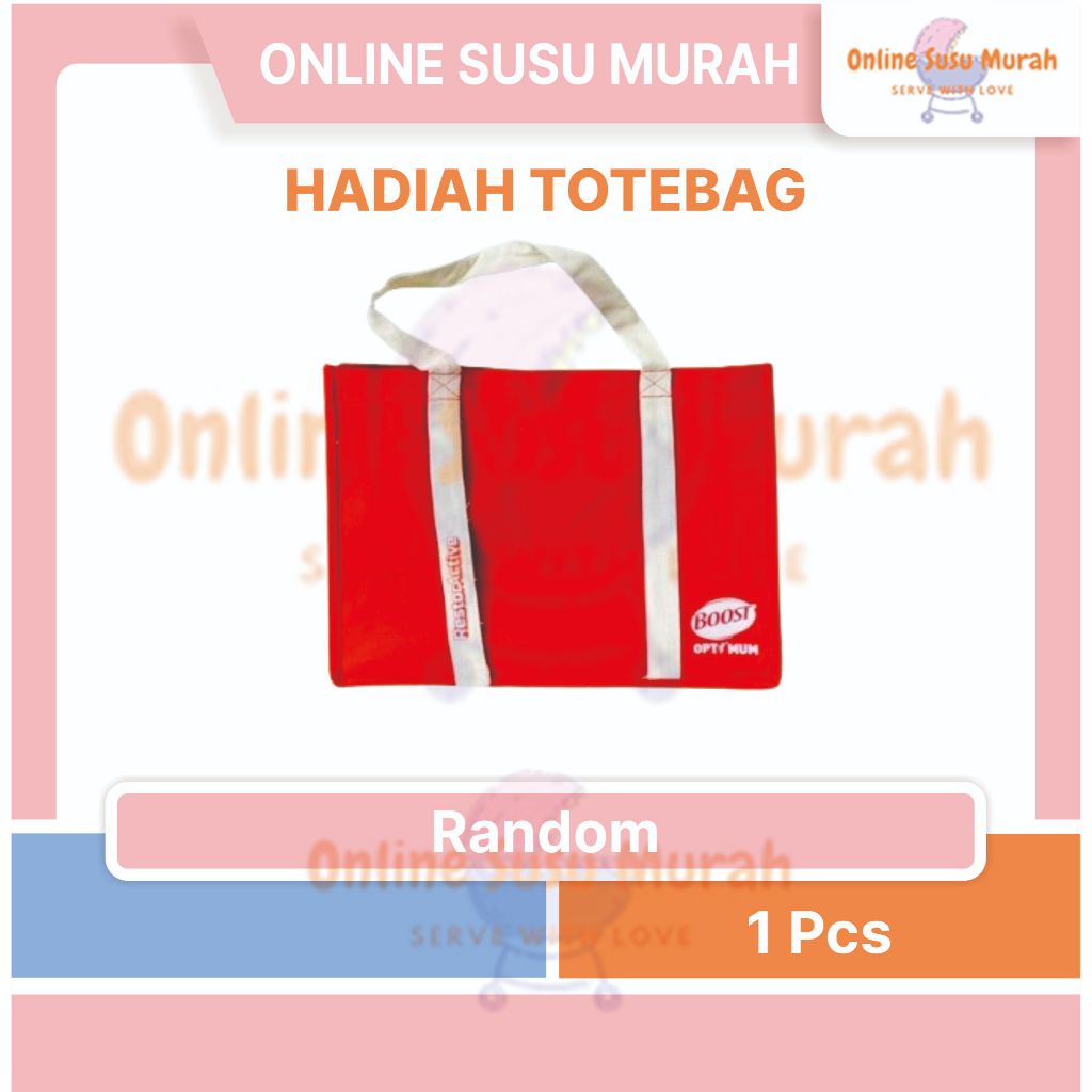 HADIAH TOTEBAG CANVAS MERAH