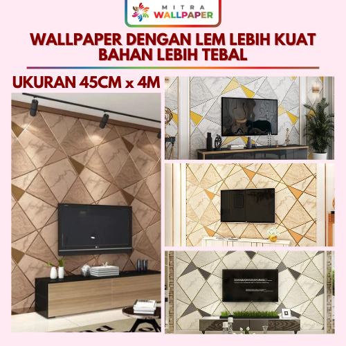 Wallpaper Dinding Ruang Tamu Motif Terbaru Walpaper Dinding Kamar Tidur Motif Keramik Coklat 3D