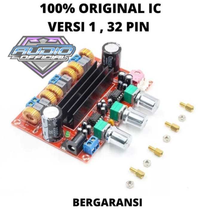 TPA3116D2 DC 12-24V 2x80Watt + SUB 100Watt Papan Amplifier Audio Digi