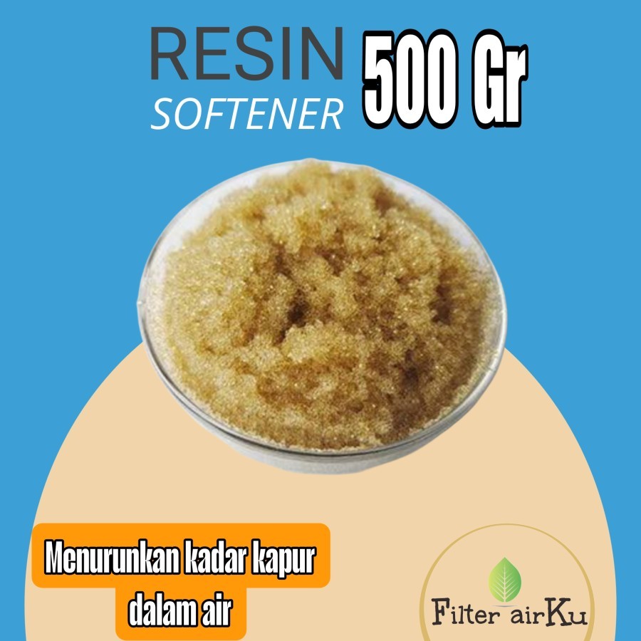Resin softener (Media Filter Air) - filter menurunkan kadar kapur dalam air - 500gr