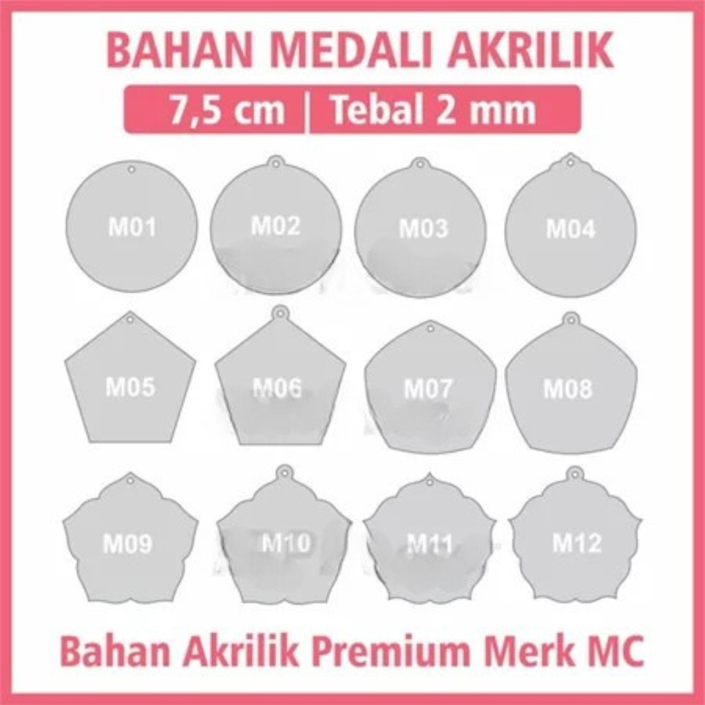 

(7,5 x7,5 cm) BAHAN MEDALI AKRILIK POLOS Tebal 2mm | Gordon Samir Bening Akrilik Putih Solid | Termurah Kualitas Terbaik