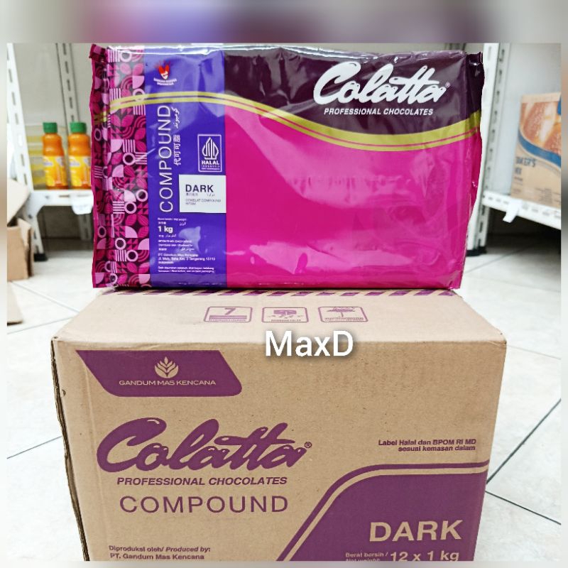 

Colatta Cokelat Batang Compound Dark 1kg× 12 Pcs 1 Dus