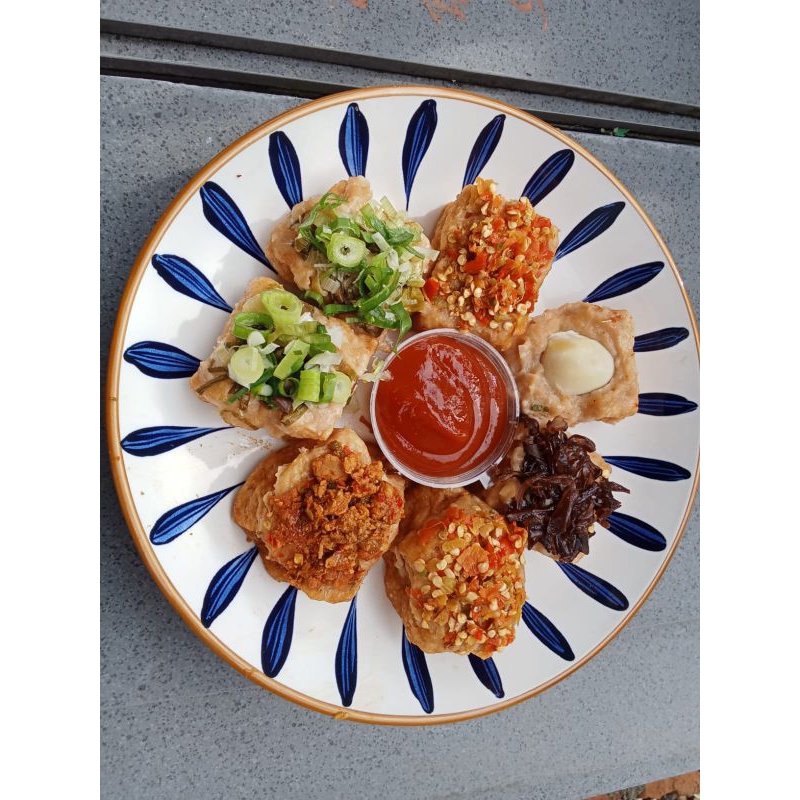 

tahu bakso topping