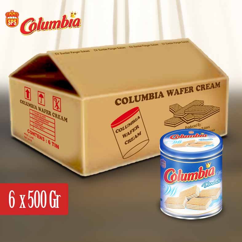

Columbia Wafer Kaleng Vanilla 6 pcs x 500gr