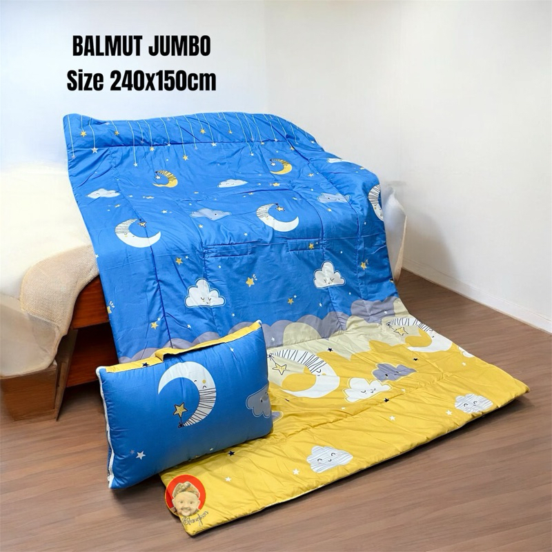 MBAH BLANGKON - BALMUT JUMBO | Bantal selimut jumbo ukuran 240x150cm | Bantal multifungsi | Bantal b