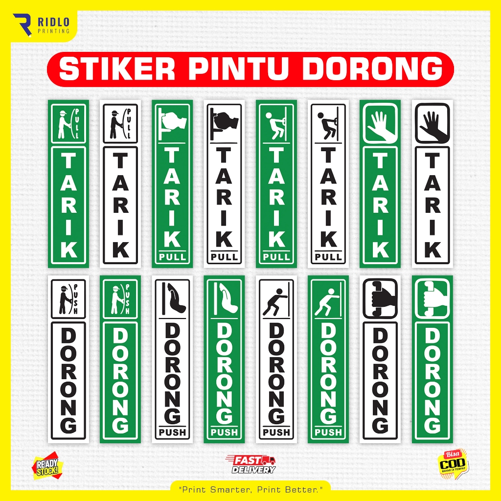 

STIKER PINTU | STIKER PETUNJUK BUKA PINTU | STIKER DORONG TARIK | STIKER PULL PUSH | STIKER BUKA PINTU