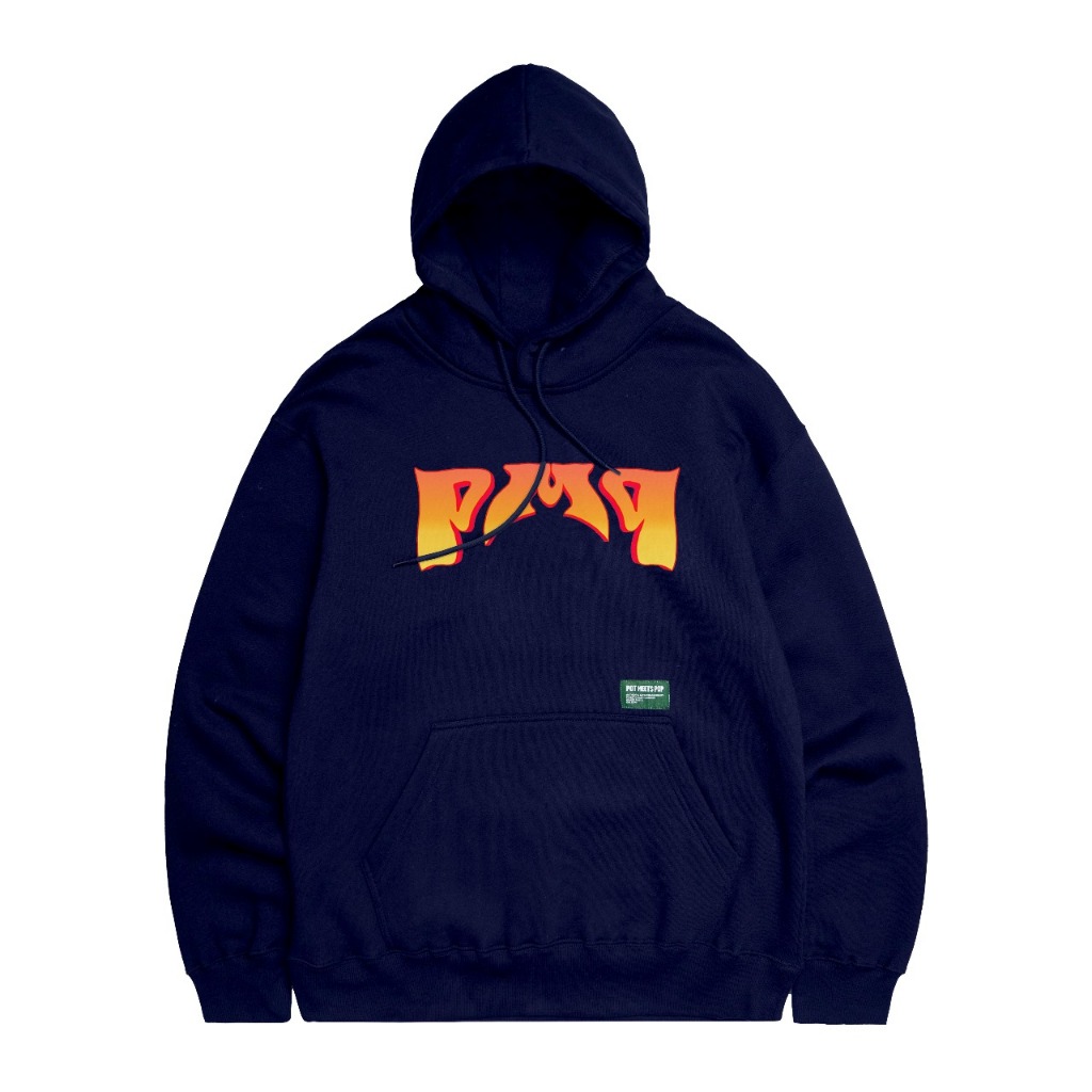 Pot Meets Pop Sweater Hoodie - Light My Fire Hoodie Navy SS`24 - Hoodie