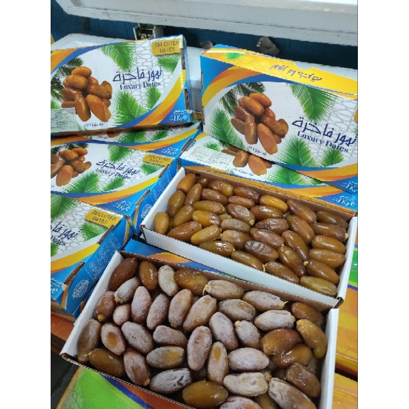 

kurma ruthob Libya kemasan dus 1kg kurma muda 1 kg kurma basah