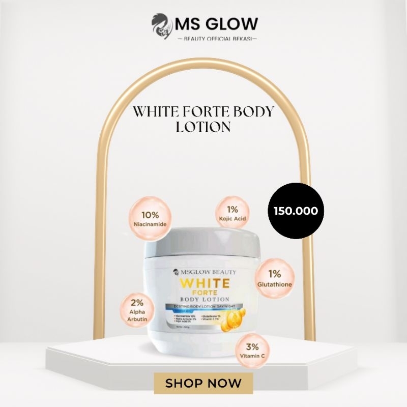 White Forte Body Lotion | Hand body lotion MS Glow